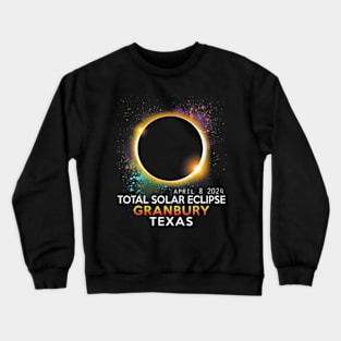 Granbury Texas Totality Total Solar Eclipse April 8 2024 Crewneck Sweatshirt